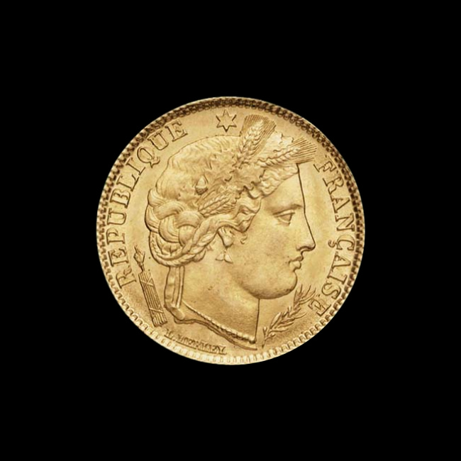 France — 10 Francs — Or — 1850–1851 — Deuxième République — avers