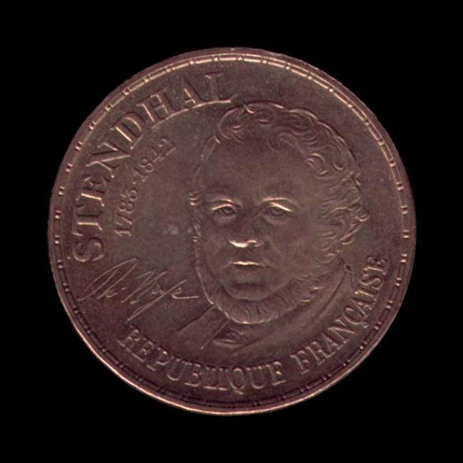 France — 10 Francs — 1983 — Cinquième République — Commémoratives Stendhal — avers