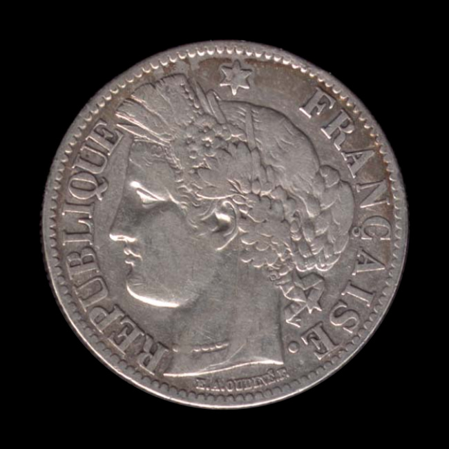 France — Deuxième République — 2 francs Cérès — 1849 — 1851 — avers