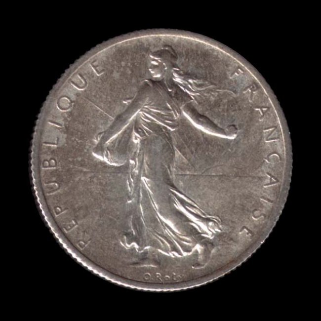 France — Troisième République — 2 francs Semeuse — 1898 — 1920 — avers