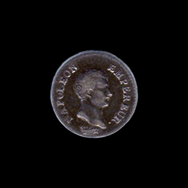 France — 25 centimes — Premier Empire — Quart de franc Tiolier — Napoléon Empereur, calendrier révolutionnaire — 1804 — 1805 — avers