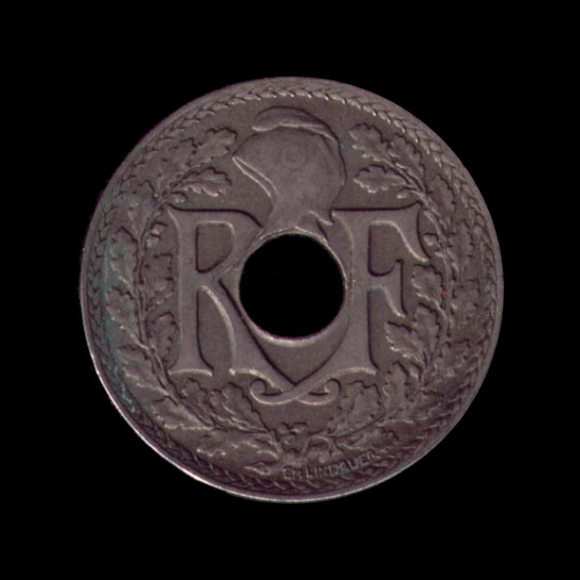 France — Troisième République — 25 Centimes Lindauer — cupro-nickel — 1917 — 1937 — avers