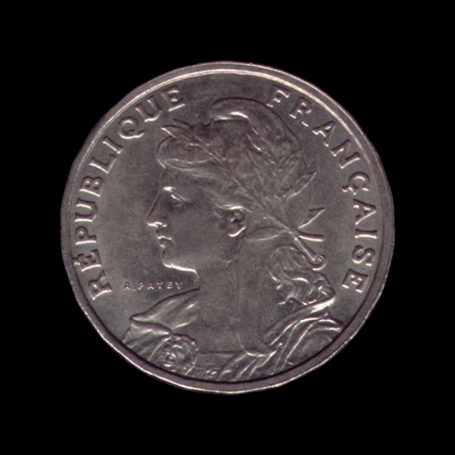 France — Troisième République — 25 Centimes Patey — 2e Type — 1904 — 1908 — avers