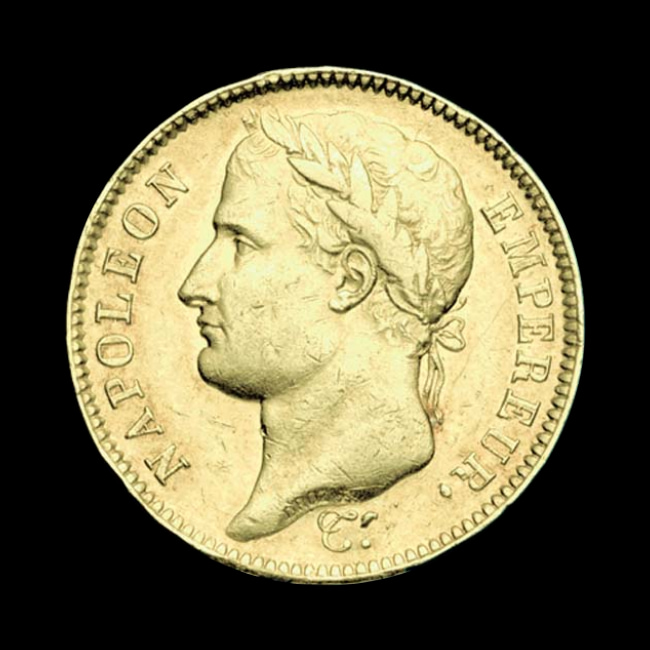 France — 40 Francs — Or — 1807–1808 — Premier Empire — avers
