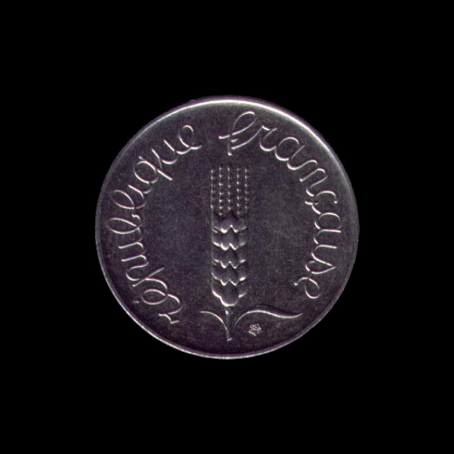 France — Cinquième République — 5 centimes Épi — 1960 — 1964 — avers