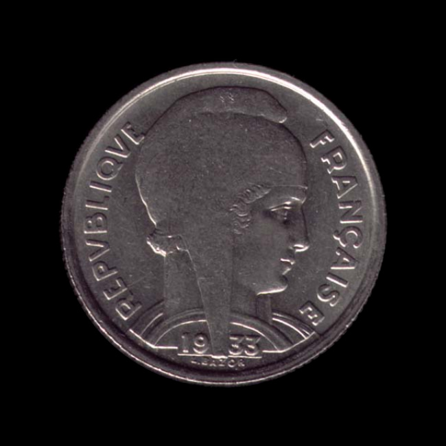 France — 5 Francs — 1933 — Troisième République — avers