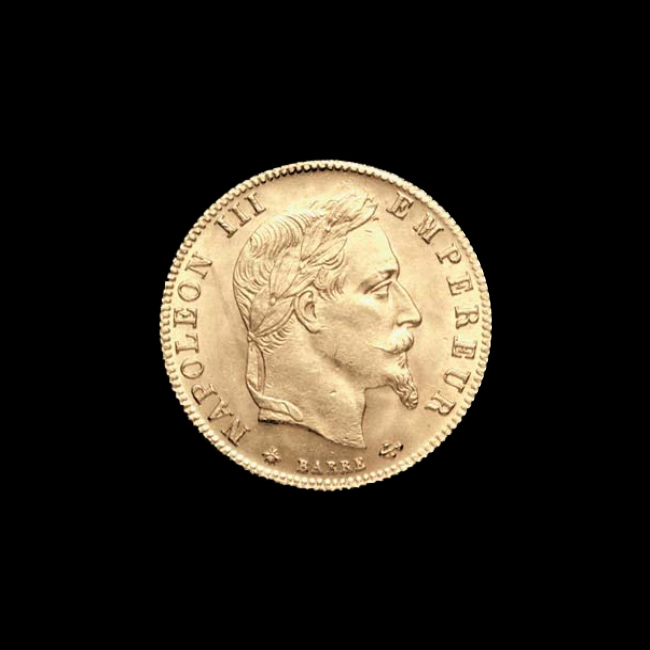 France — 5 Francs — Or — 1862–1868 — Second Empire — avers