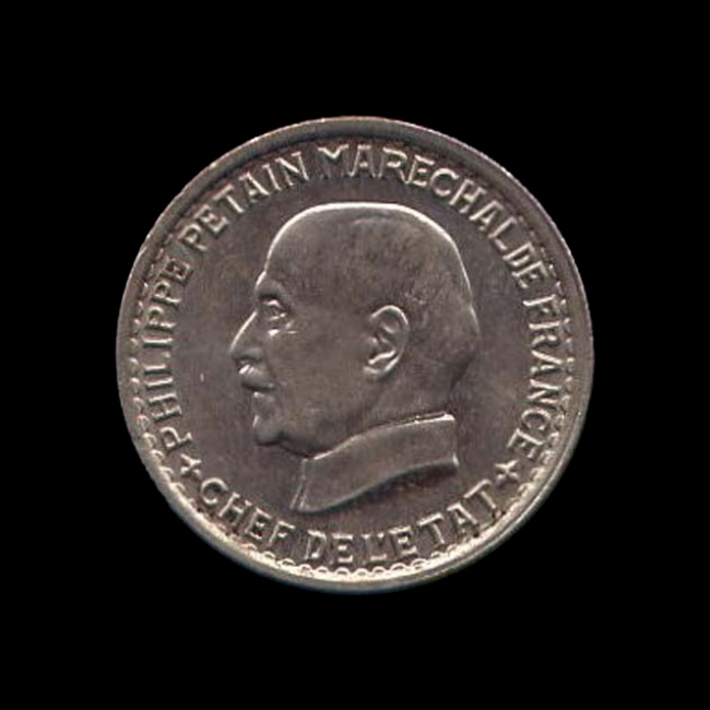 France — 5 Francs — 1941 — État français — avers