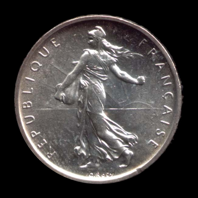 France — 5 Francs — Argent — 1959–1969 — Cinquième République — avers