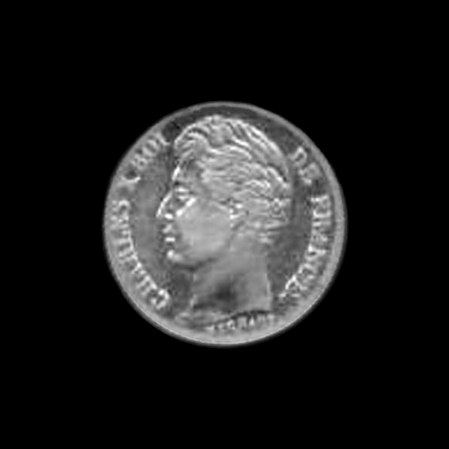 France — 50 centimes — Charles X — Demi-franc Michaut — tête laurée — 1824 — 1830 — avers