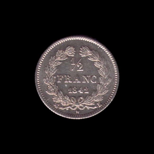 France — 50 centimes — Louis Philippe I — Demi-franc Domard — 1831 — 1845 — revers