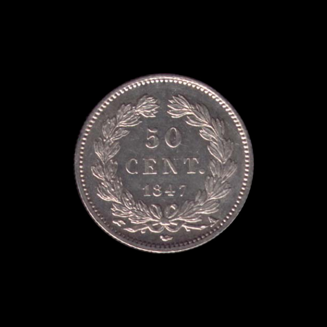 France — Louis Philippe I — 50 centimes Domard — tête laurée — 1845 — 1848 — revers