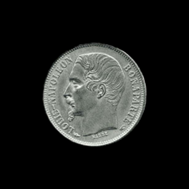 France — Deuxième République — 50 centimes Louis-Napoléon — tête nue — 1852 — 1852 — avers