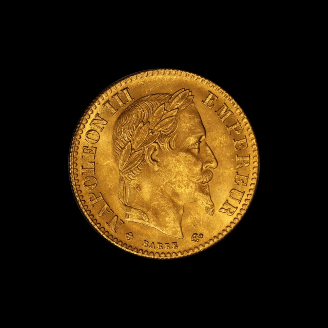 France — 10 Francs — Or — 1862 — Second Empire — avers