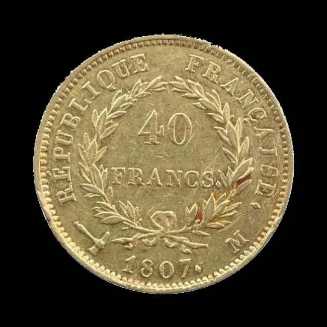 France — 40 francs — revers