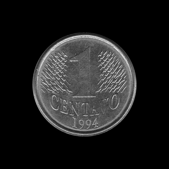 Brasilien — 1 Centavo — Edelstahl — 1994–1997 — Moderner Real — Rückseite