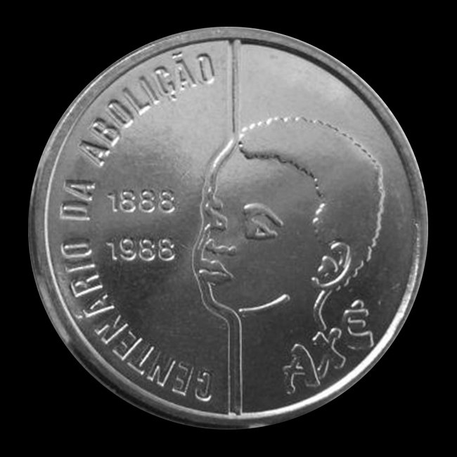 Brasilien — 100 Cruzados — Edelstahl — 1988 — Cruzado — Rückseite