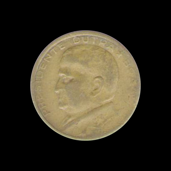 Brazil — 50 Centavos — Aluminium bronze — 1948–1956 — First cruzeiro — obverse
