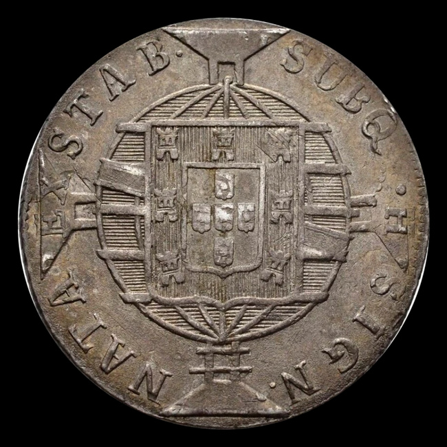 Brasil — 960 Réis — Prata — 1818–1822 — Real histórico — João VI — reverso
