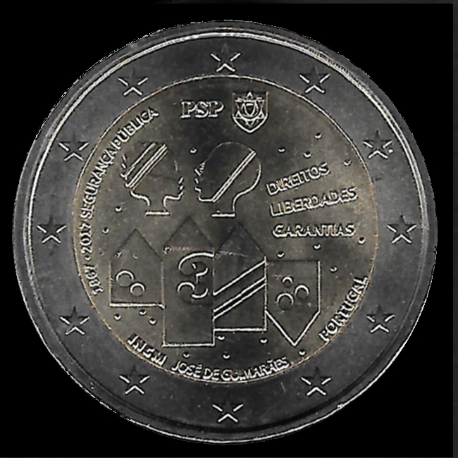 2 euro conmemorativos Portugal 2017