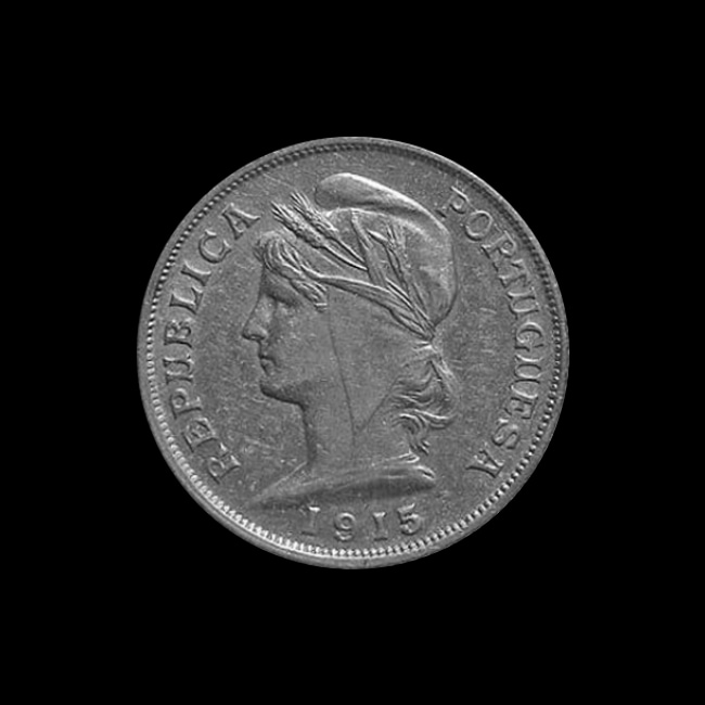 Portogallo — 10 Centavos — Argento — 1915 — Prima Repubblica — dritto