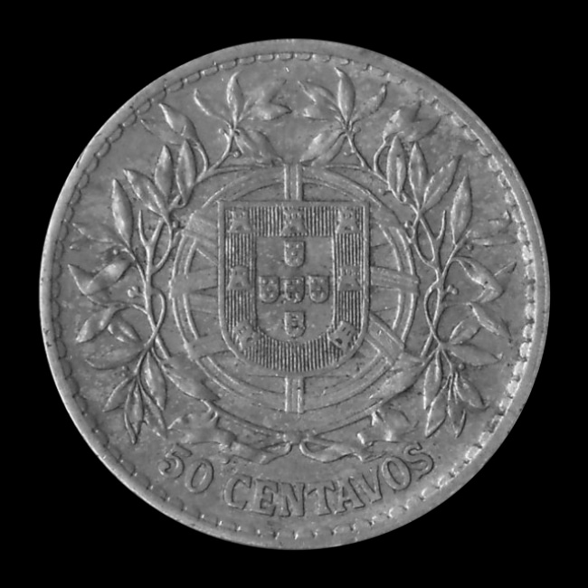 Portogallo — 50 Centavos — Argento — 1912–1916 — Prima Repubblica — rovescio