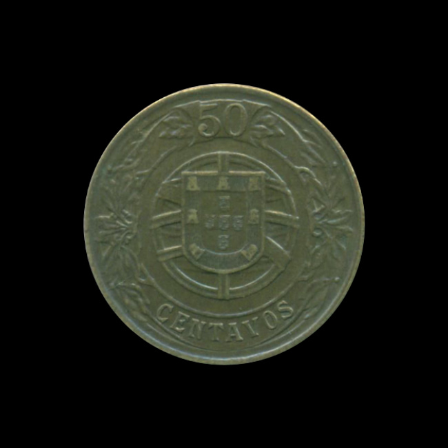 Portogallo — 50 Centavos — Alluminio-Bronzo — 1924–1926 — Prima Repubblica — rovescio