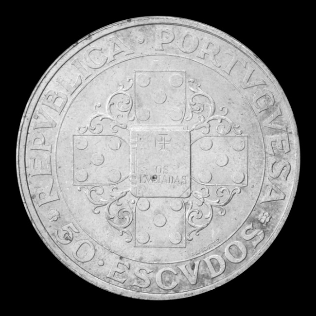 Portugal — 50 Escudos — Silber — 1972 — Estado Novo — Rückseite