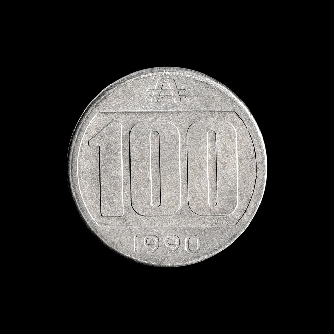 Argentina — 100 australes — 1990 — KM 103 — reverse