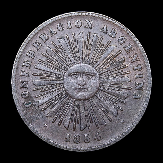 Argentina — 2 centavos — 1854 — KM 24 — obverse