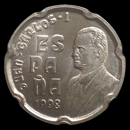 50 pesetas de Juan Carlos 1998 Anverso